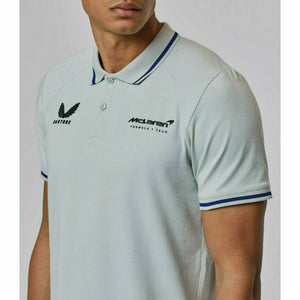 McLaren F1 Men's Lifestyle Polo Shirt- Black/Gray/Blue/White - image 20