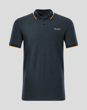McLaren F1 Men's Core Essentials Small Logo Polo Shirt -Papaya/Vega Blue/Phantom/White/Black - image 15