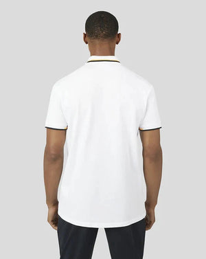 McLaren F1 Men's Core Essentials Small Logo Polo Shirt -Papaya/Vega Blue/Phantom/White/Black - image 12