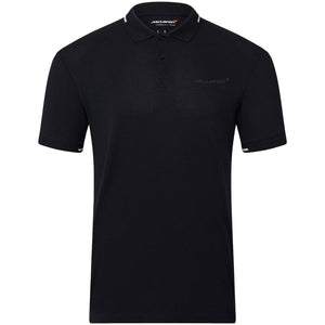 McLaren F1 Men's Core Essentials Small Logo Polo Shirt -Papaya/Vega Blue/Phantom/White/Black - image 6