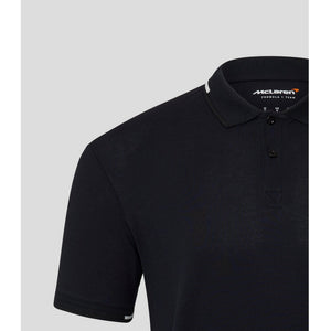 McLaren F1 Men's Core Essentials Small Logo Polo Shirt -Papaya/Vega Blue/Phantom/White/Black - image 10