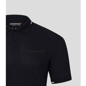McLaren F1 Men's Core Essentials Small Logo Polo Shirt -Papaya/Vega Blue/Phantom/White/Black - image 9