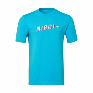 McLaren F1 Women's Miami Neon Graphic T-Shirt-White/Vice Blue/Beetroot Purple/Crystal Rose - image 2