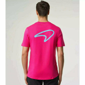 McLaren F1 Men's Miami Neon Graphic T-Shirt-Black/White/Vice Blue/Beetroot Purple/Crystal Rose/Aqua Sky - image 12
