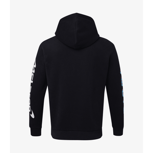 McLaren F1 Men's Miami Neon Logo Hoodie -Black/Vice Blue/Aqua Sky - image 7
