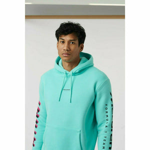 McLaren F1 Men's Miami Neon Logo Hoodie -Black/Vice Blue/Aqua Sky - image 11