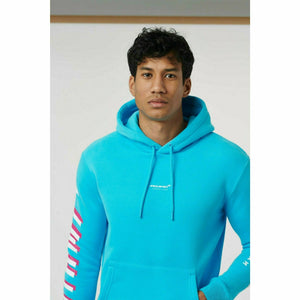 McLaren F1 Men's Miami Neon Logo Hoodie -Black/Vice Blue/Aqua Sky - image 5