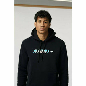 McLaren F1 Men's Miami Palm Graphic Hoodie -Black/Aqua Sky/Crystal Rose - image 9