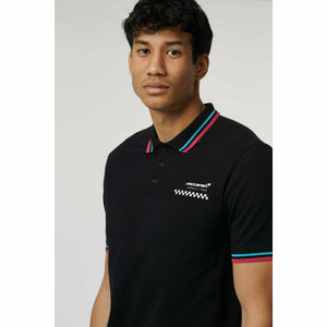 McLaren F1 Men's Miami Graphic Polo Shirt-Black/White/Crystal Rose - image 7