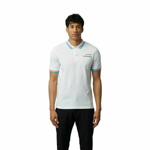 McLaren F1 Men's Miami Graphic Polo Shirt-Black/White/Crystal Rose - image 1