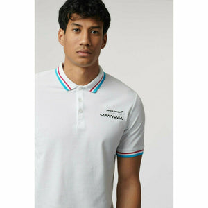 McLaren F1 Men's Miami Graphic Polo Shirt-Black/White/Crystal Rose - image 3