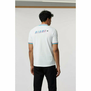 McLaren F1 Men's Miami Graphic Polo Shirt-Black/White/Crystal Rose - image 4