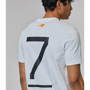 McLaren Indy Car Men's Felix Rosenqvist  #7 Driver T-Shirt - White - image 3