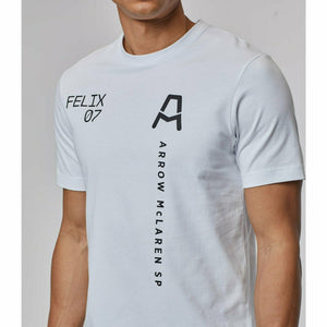 McLaren Indy Car Men's Felix Rosenqvist  #7 Driver T-Shirt - White - image 4
