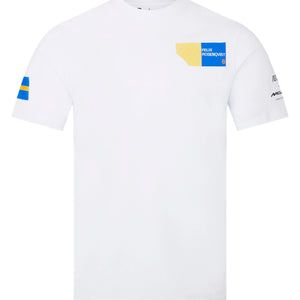 McLaren Indy Car Men's Felix Rosenqvist #6 T-Shirt - White - image 1
