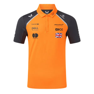 McLaren F1 Men's 2025 Lando Norris Team Drivers Polo - Papaya - image 1