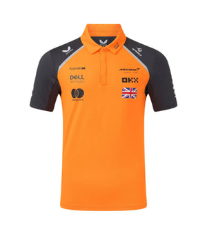 McLaren F1 Men's 2025 Lando Norris Team Drivers Polo - Papaya - image 1