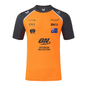 McLaren F1 Men's 2025 Oscar Piastri Team Set Up T-Shirt - Papaya/Phantom - image 1