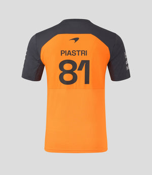 McLaren F1 Men's 2025 Oscar Piastri Team Set Up T-Shirt - Papaya/Phantom - image 3