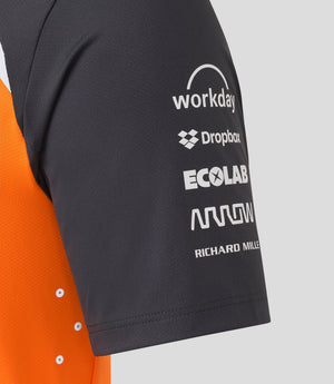 McLaren F1 Men's 2025 Oscar Piastri Team Set Up T-Shirt - Papaya/Phantom - image 4