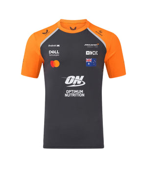 McLaren F1 Men's 2025 Oscar Piastri Team Set Up T-Shirt - Papaya/Phantom - image 2
