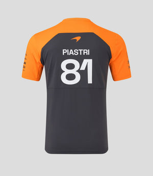 McLaren F1 Men's 2025 Oscar Piastri Team Set Up T-Shirt - Papaya/Phantom - image 9