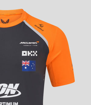 McLaren F1 Men's 2025 Oscar Piastri Team Set Up T-Shirt - Papaya/Phantom - image 14