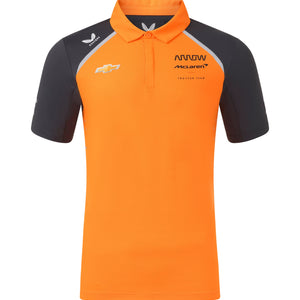 Arrow McLaren Indy Car 2025 Men's Team Polo Shirt - Papaya - image 1