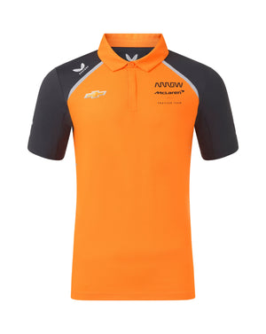 Arrow McLaren Indy Car 2025 Men's Team Polo Shirt - Papaya - image 1