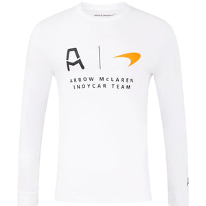 Arrow McLaren Indy Car Long Sleeve T-Shirt - White - image 1