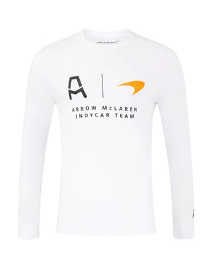 Arrow McLaren Indy Car Long Sleeve T-Shirt - White - image 1
