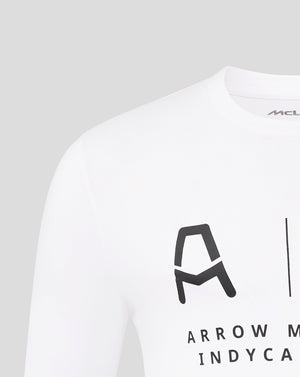 Arrow McLaren Indy Car Long Sleeve T-Shirt - White - image 3