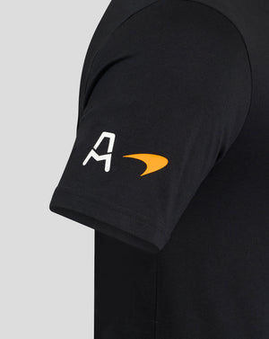 Arrow McLaren Indy Car Christian Lundgaard T-Shirt - Cavier Black - image 3