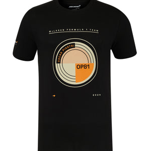 McLaren F1 Oscar Piastri Circular T-Shirt - Caviar Black - image 1
