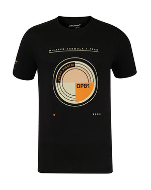 McLaren F1 Oscar Piastri Circular T-Shirt - Caviar Black - image 1