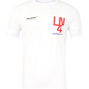 McLaren F1 Lando Norris Silverstone T-Shirt - White/Black - image 1