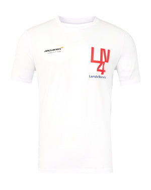 McLaren F1 Lando Norris Silverstone T-Shirt - White/Black - image 1