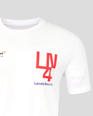 McLaren F1 Lando Norris Silverstone T-Shirt - White/Black - image 5