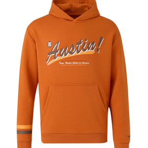 McLaren F1 USA Austin GP Stripe Sleeve Hoodie - Burnt Orange - image 1