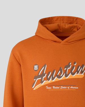 McLaren F1 USA Austin GP Stripe Sleeve Hoodie - Burnt Orange - image 3