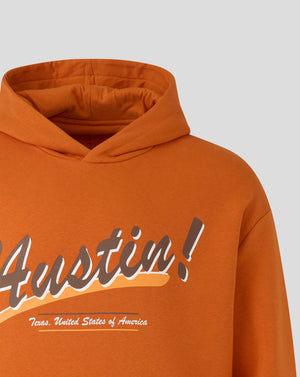 McLaren F1 USA Austin GP Stripe Sleeve Hoodie - Burnt Orange - image 4