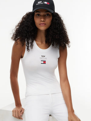 Cadillac F1 Racing Women's Logo Tank Top - White - image 2