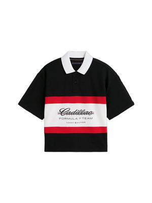Cadillac F1 Racing Women's Boxy Polo Shirt - Black - image 1