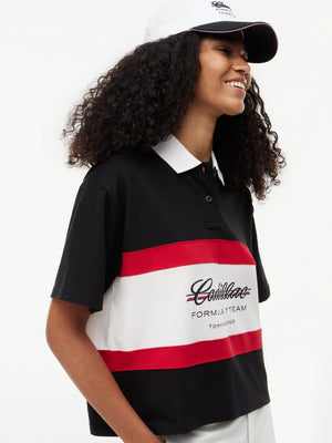 Cadillac F1 Racing Women's Boxy Polo Shirt - Black - image 4