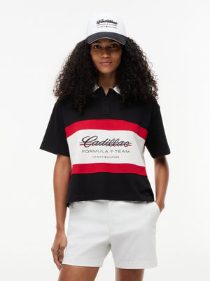 Cadillac F1 Racing Women's Boxy Polo Shirt - Black - image 5