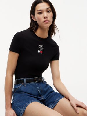 Cadillac F1 Racing Women's Logo Fitted T-Shirt - Black - image 3