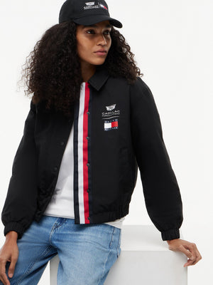 Cadillac F1 Racing Women's Logo Coach Jacket - Black - image 2