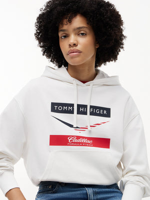 Cadillac F1 Racing Women's Chevron Hoodie - White - image 3