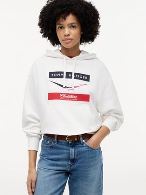Cadillac F1 Racing Women's Chevron Hoodie - White - image 5