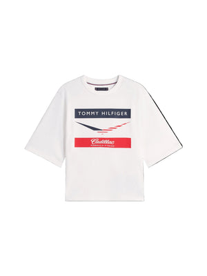 Cadillac F1 Racing Women's Chevron T-Shirt - White - image 1